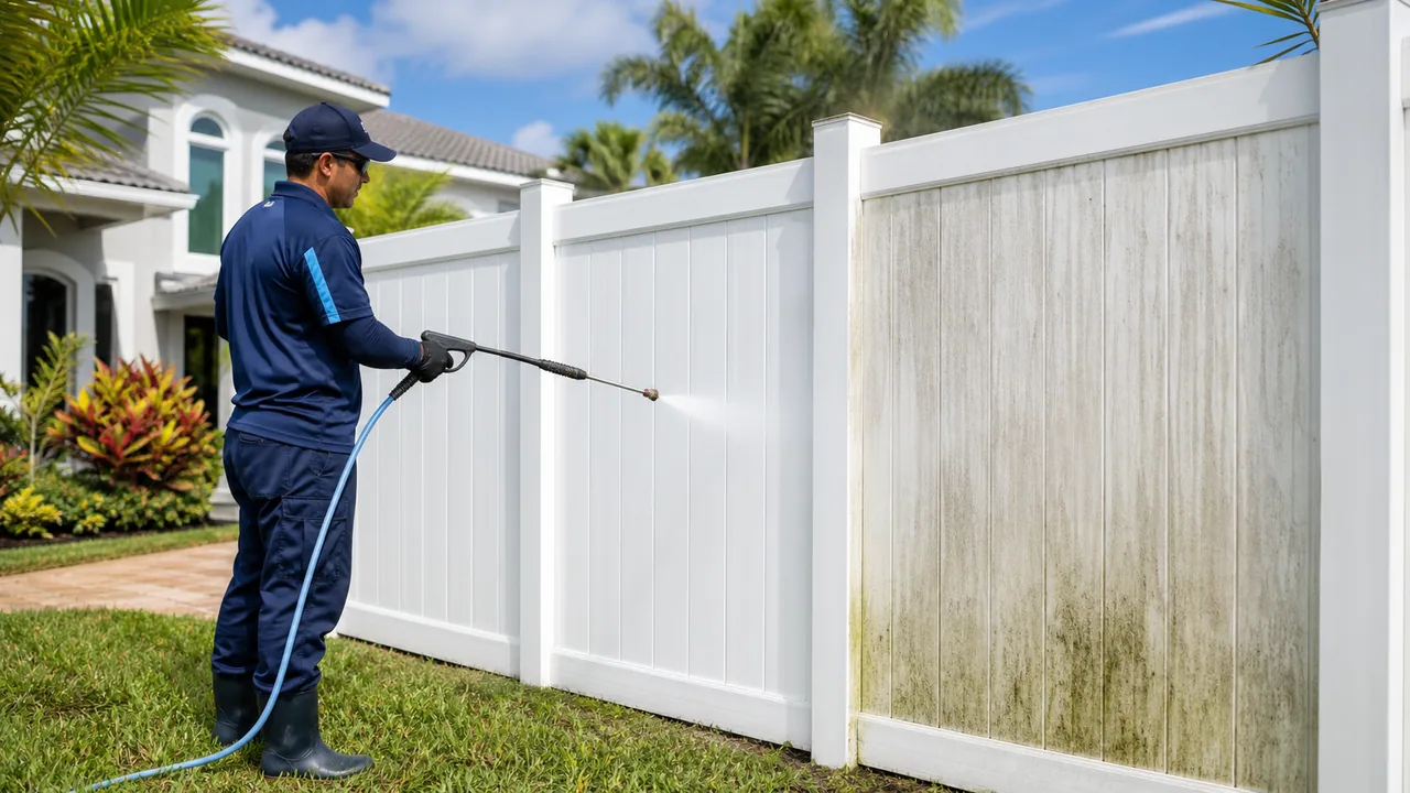 Fence Cleaning service from All Elite Cleaning