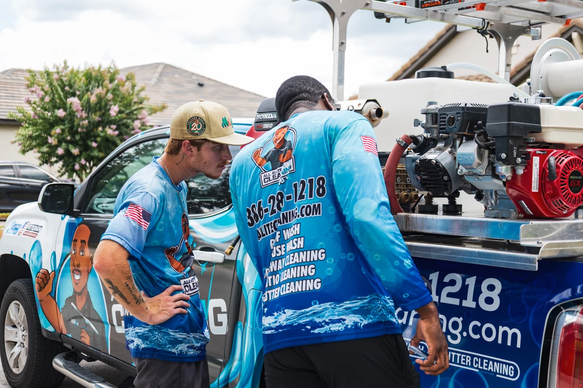 Roof Softwashing service by All Elite Cleaning