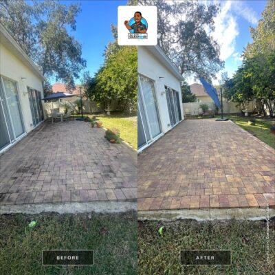 Paver Sealing Service before after, Window Cleaning